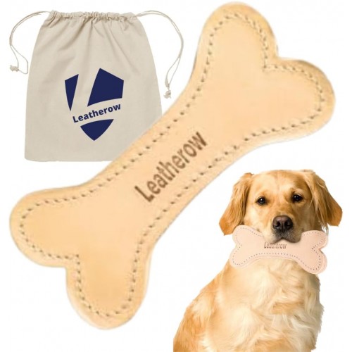 【Leatherow】 Natural Leather Dog Bone Chew Toy – Long-Lasting Puppy Chew Stick for Small & Medium Dogs, Reduces Boredom & Supports Gentle Chewing (Not for Aggressive Chewers) (Pack of 1) 【Leatherow】 Natural Leather Dog Bone Chew Toy – Long-Lasting Puppy Chew Stick for Small & Medium Dogs, Reduces Boredom & Supports Gentle Chewing (Not for Aggressive Chewers) (Pack of 1)