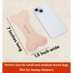 【Leatherow】 Natural Leather Dog Bone Chew Toy – Long-Lasting Puppy Chew Stick for Small & Medium Dogs, Reduces Boredom & Supports Gentle Chewing (Not for Aggressive Chewers) (Pack of 1) 【Leatherow】 Natural Leather Dog Bone Chew Toy – Long-Lasting Puppy Chew Stick for Small & Medium Dogs, Reduces Boredom & Supports Gentle Chewing (Not for Aggressive Chewers) (Pack of 1)