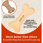 【Leatherow】 Natural Leather Dog Bone Chew Toy – Long-Lasting Puppy Chew Stick for Small & Medium Dogs, Reduces Boredom & Supports Gentle Chewing (Not for Aggressive Chewers) (Pack of 1) 【Leatherow】 Natural Leather Dog Bone Chew Toy – Long-Lasting Puppy Chew Stick for Small & Medium Dogs, Reduces Boredom & Supports Gentle Chewing (Not for Aggressive Chewers) (Pack of 1)