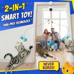 【Catpick toy】Interactive Interactive Cat Toys for Indoor Cats - 2 in 1 Cat Toy – Flapping Bird & Moving Wand with 2 Modes, Doorway Hanging, Perfect for Bored Kittens & Adult Indoor Cats 【Catpick toy】Interactive Interactive Cat Toys for Indoor Cats - 2 in 1 Cat Toy – Flapping Bird & Moving Wand with 2 Modes, Doorway Hanging, Perfect for Bored Kittens & Adult Indoor Cats