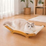 【GIFAIRY】Extra-Large Sisal Cat Scratcher Bed – Solid Wood Frame, 3-in-1 Lounger, Play & Scratch Pad for Indoor Cats, Kittens & Adults, Beige 【GIFAIRY】Extra-Large Sisal Cat Scratcher Bed – Solid Wood Frame, 3-in-1 Lounger, Play & Scratch Pad for Indoor Cats, Kittens & Adults, Beige