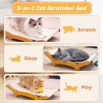 【GIFAIRY】Extra-Large Sisal Cat Scratcher Bed – Solid Wood Frame, 3-in-1 Lounger, Play & Scratch Pad for Indoor Cats, Kittens & Adults, Beige 【GIFAIRY】Extra-Large Sisal Cat Scratcher Bed – Solid Wood Frame, 3-in-1 Lounger, Play & Scratch Pad for Indoor Cats, Kittens & Adults, Beige