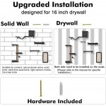 【GIFAIRY】5-in-1 Cat Wall Shelves – Multi-Level Climbing System with Bed, Cave, Perch & Scratching Post, Space-Saving Playground for Indoor Cats, Natural Wood Gray 【GIFAIRY】5-in-1 Cat Wall Shelves – Multi-Level Climbing System with Bed, Cave, Perch & Scratching Post, Space-Saving Playground for Indoor Cats, Natural Wood Gray