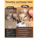 【Ckin pet】Electric Dog Nail Grinder – Quiet 3-Speed Trimmer with 2 LED Lights, Rechargeable 2000mAh, Safe for Small Medium Large Dogs & Cats, White 【Ckin pet】Electric Dog Nail Grinder – Quiet 3-Speed Trimmer with 2 LED Lights, Rechargeable 2000mAh, Safe for Small Medium Large Dogs & Cats, White
