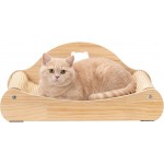 【Borozo】3-in-1 Cat Scratcher Bed – 100% Sisal Chaise Lounge for Rest, Scratch & Play, Protects Furniture, Durable & Stress-Relieving, Wood Color 【Borozo】3-in-1 Cat Scratcher Bed – 100% Sisal Chaise Lounge for Rest, Scratch & Play, Protects Furniture, Durable & Stress-Relieving, Wood Color