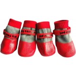 【HOSTPATH】Waterproof Anti-Slip Dog Shoes – Wear-Resistant Outdoor Booties with Rubber Soles, Perfect for Hiking & Running, Size S (Red) 【HOSTPATH】Waterproof Anti-Slip Dog Shoes – Wear-Resistant Outdoor Booties with Rubber Soles, Perfect for Hiking & Running, Size S (Red)