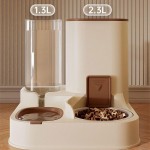 【Zkbszn】2-in-1 Automatic Pet Feeder & Water Dispenser Set – Cat Bowl with Food Storage, Convenient Feeding & Watering Station 【Zkbszn】2-in-1 Automatic Pet Feeder & Water Dispenser Set – Cat Bowl with Food Storage, Convenient Feeding & Watering Station
